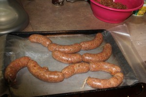Sausages Ready to go in the Freezer