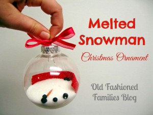 melted snowman ornament - OFF